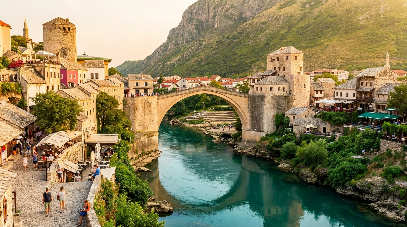 Mostar bridge Bosnia Herzegovina - 10-day Balkans itinerary 2026